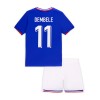 Officiële Voetbalshirt + Korte Broek Frankrijk Dembele 11 Thuis EK 2024 - Kids